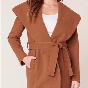 Jack by BB Dakota Take Cover Hooded Wrap Coat-xs